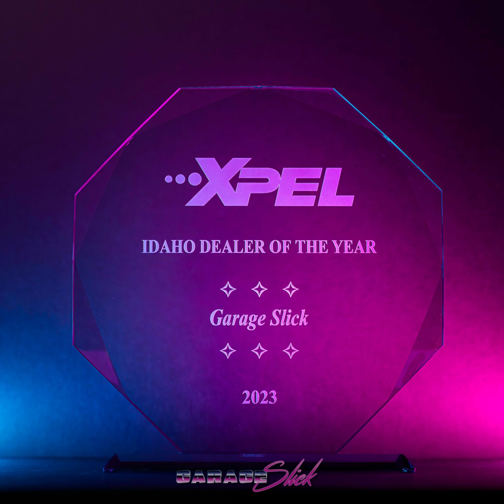 XPEL Idaho Dealer of the Year Award - Garage Slick 2023